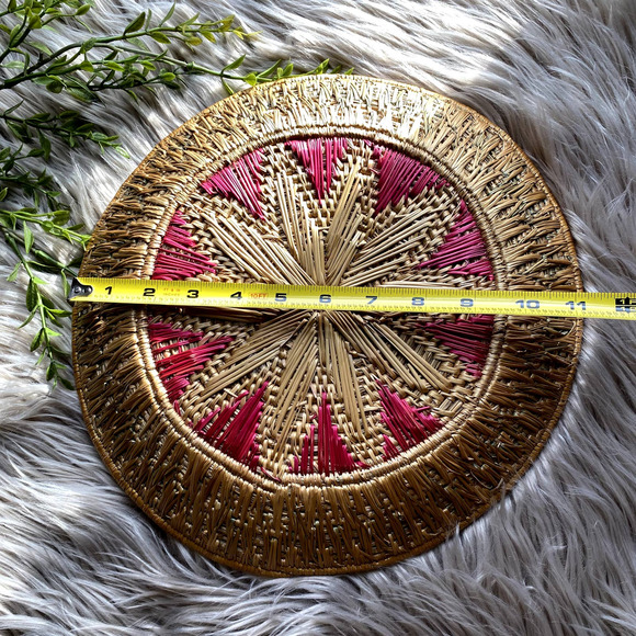 *SOLD* World Market Boho Basket - Picture 4 of 5